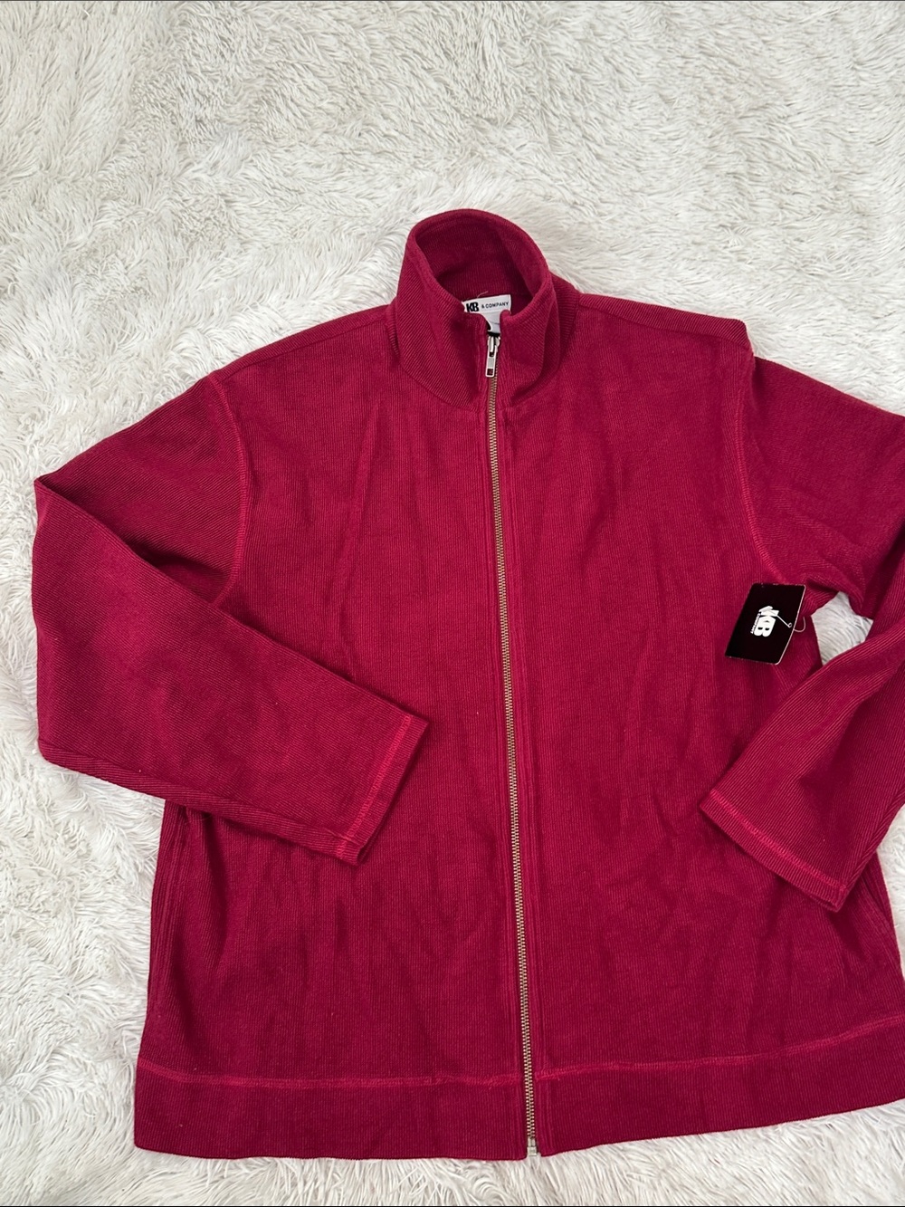 🥕 NWT KB & Company Zip Up Sweater